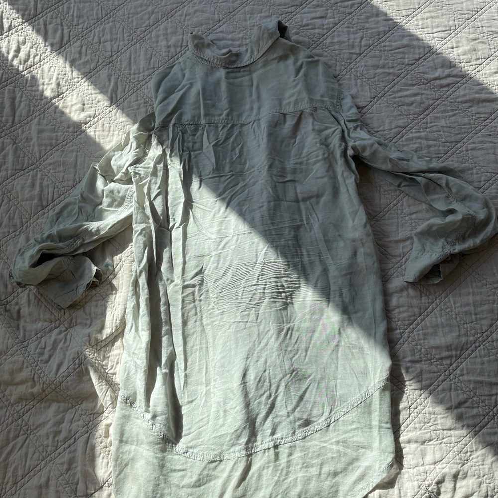 Holding Horses Green Button Down Oversized - Picture 5 of 5